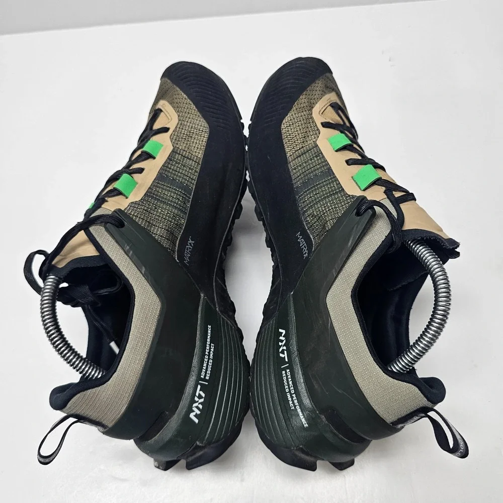Salewa Wildfire NXT GTX Men's Hiking Shoes, Quicksand/Dark Olive 9.5